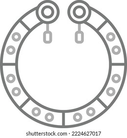 Icono de vector de pulsera. Se puede usar para imprimir, móviles y aplicaciones web.