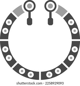Bracelet vector icon. Can be used for printing, mobile and web applications.