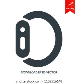 Bracelet vector icon. Emblem isolated on white background. Modern simple icon style for graphic and web design, logo. EPS10
