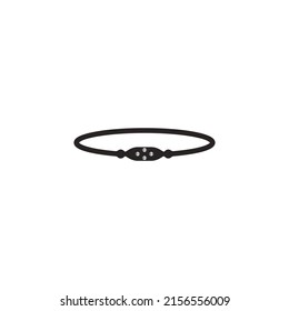 Armband-Vektorsymbol-Illustrationslogo-Design.