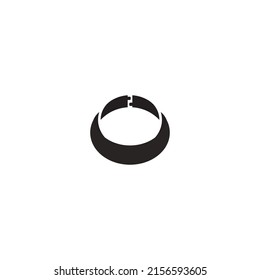 bracelet vector icon illustration logo design.