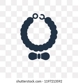 Bracelet vector icon isolated on transparent background, Bracelet transparency concept can be used web and mobile