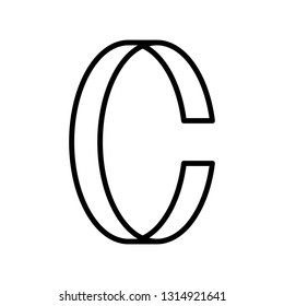 Bracelet vector illustration, Isolated line design icon