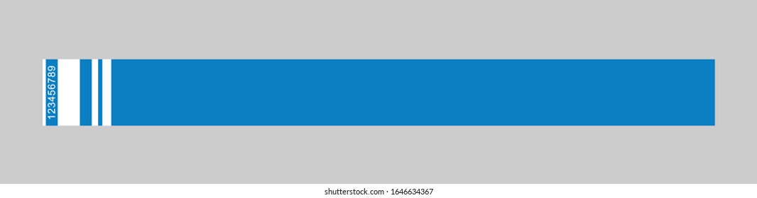Pulsera o pulsera en blanco, id. vectorial vacío aislado en fondo oscuro
