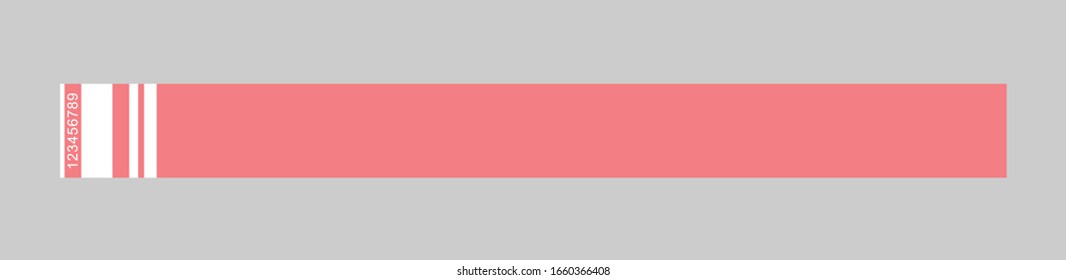 Pulsera o pulsera en blanco, id. vectorial vacío aislado en fondo oscuro