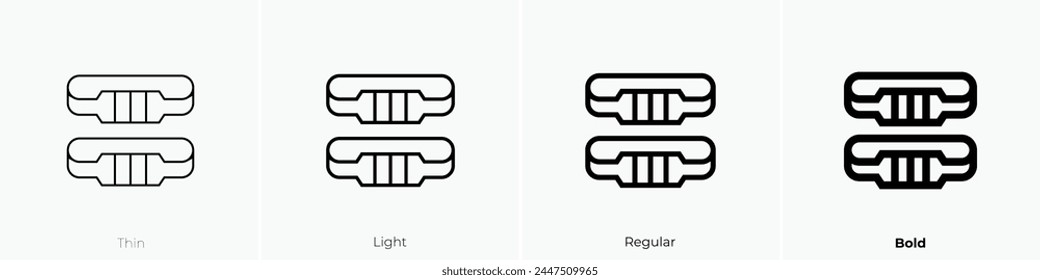 bracelets icon. Thin, Light Regular And Bold style design isolated on white background