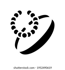 bracelets jewellery line icon vector. bracelets jewellery sign. isolated contour symbol black illustration