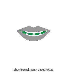 Braces and brackets icon. Element of Dental Care icon for mobile concept and web apps. Detailed Braces and brackets icon can be used for web and mobile