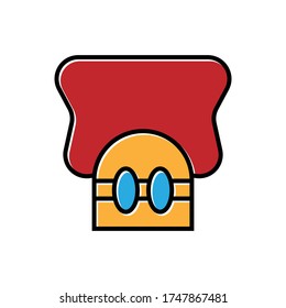 diseño vectorial de iconos de contorno rellenos