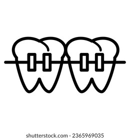 Braces free medical icon vector design illustration