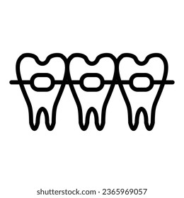 Braces free medical icon vector design illustration