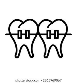 Braces free medical icon vector design illustration