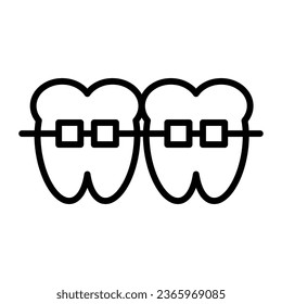 Braces free medical icon vector design illustration
