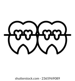 Braces free medical icon vector design illustration