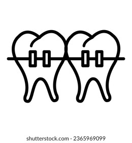 Braces free medical icon vector design illustration