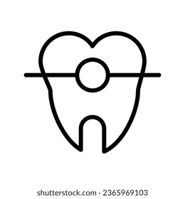 Braces free medical icon vector design illustration