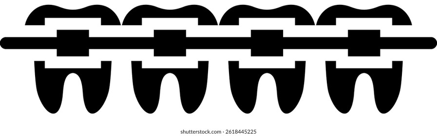Braces Icon Glyph Vector Illustration