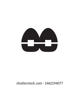 braces icon symbol design vector