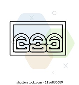 Braces icon vector can be used as png, Braces