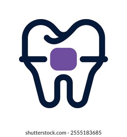 braces icon. vector dual tone icon for your website, mobile, presentation, and logo design.