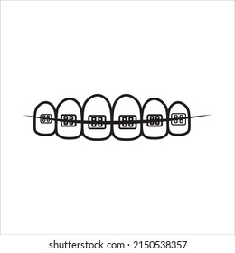 braces icon vector illustration symbol