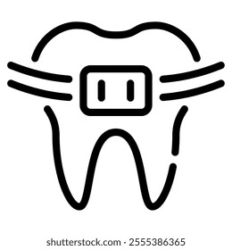 Braces icon for web, app, infographic, etc