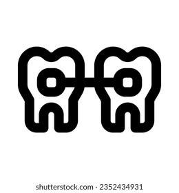 braces icon for your website, mobile, presentation, and logo design.