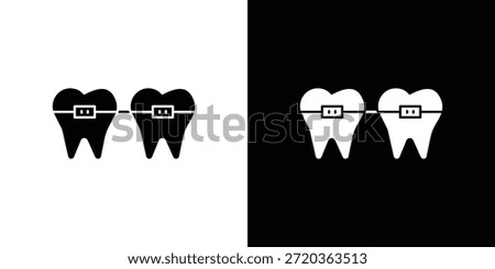 Braces icons for graphic and web design projects