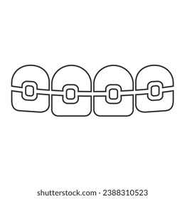 Pone el icono de la línea. Ilustración de concepto de vector para diseño