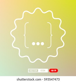 braces speech symbol, icon,vector