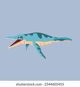 Brachauchenius Dinosaur Carnivore Large marine reptile with strong jaws, feeds on fish.