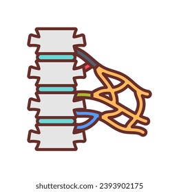 Brachial Plexus icon in vector. Logotype