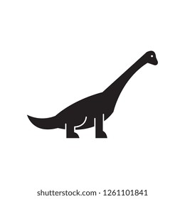 Brachiosaurus Vector Silhouette Sauropod Dinosaur Diplodocus Stock ...