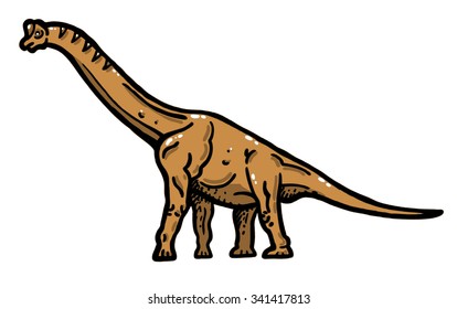 Brachiosaurus dinosaur design history illustration