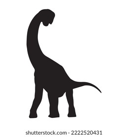 Brachiosaurus Dinosaur Vector Illustration Silhouette