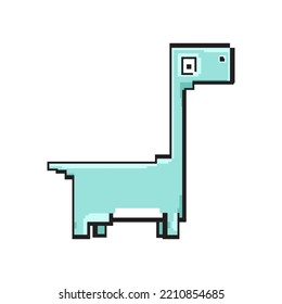 Brachiosaurus dinosaurs, Cute dinosaurs cartoon characters, Vector illustrations isolated.