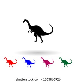 Brachiosaurus multi color icon. Simple glyph, flat vector of dinosaur icons for ui and ux, website or mobile application