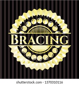 Bracing gold badge