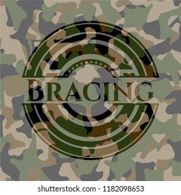 Bracing on camo texture