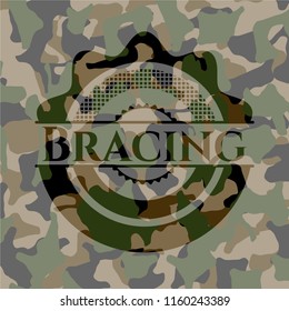 Bracing on camouflage pattern