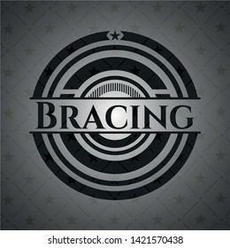 Bracing retro style black emblem. Vector Illustration. Detailed.