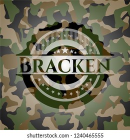 Bracken camouflaged emblem