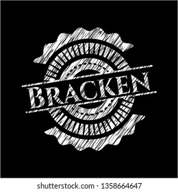 Bracken with chalkboard texture