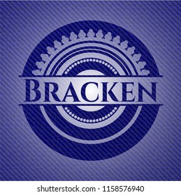 Bracken emblem with jean texture