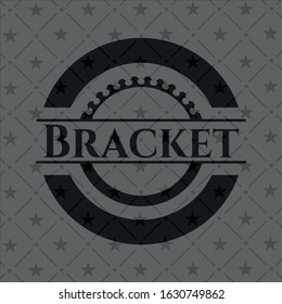 Bracket dark emblem. Vector Illustration. Detailed.
