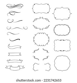 Bracket decoration vector illustration vector
