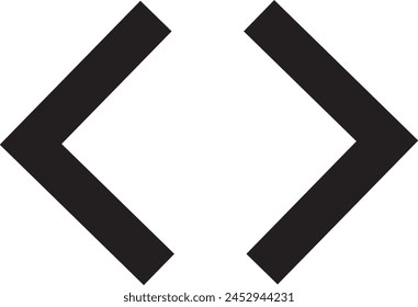 Bracket icon design eps 10