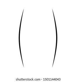 Bracket icon. Web element. Premium quality graphic design.  Empty business card, paper sheet, information, text.