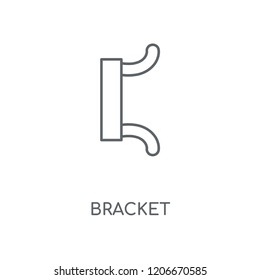 Bracket linear icon. Bracket concept stroke symbol design. Thin graphic elements vector illustration, outline pattern on a white background, eps 10.