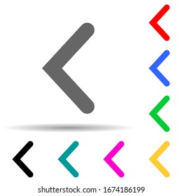 bracket multi color style icon. Simple thin line, outline vector of web icons for ui and ux, website or mobile application